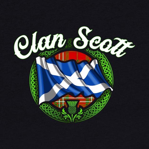 Scottish Flag Clan Scott by Celtic Folk